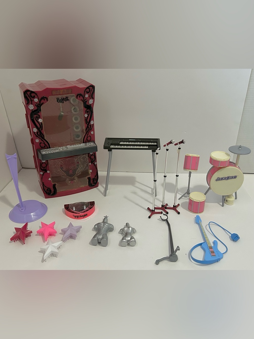 Bratz Rock Angelz Stage and Studio playset Barbie Jam N Glam Drum Set